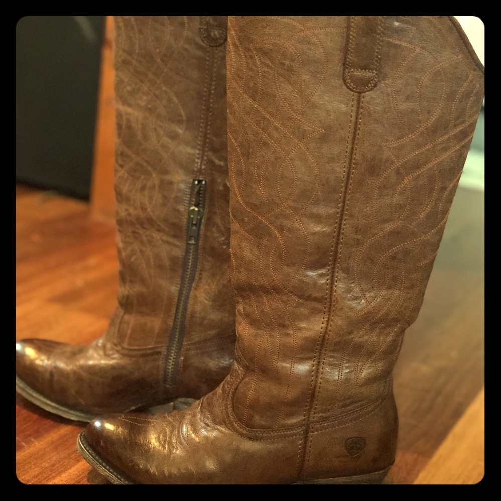 Ariat Wide-Calf Singsong Leather Cowboy Boot